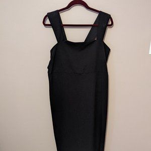 Eloquii Black Square Neck Dress